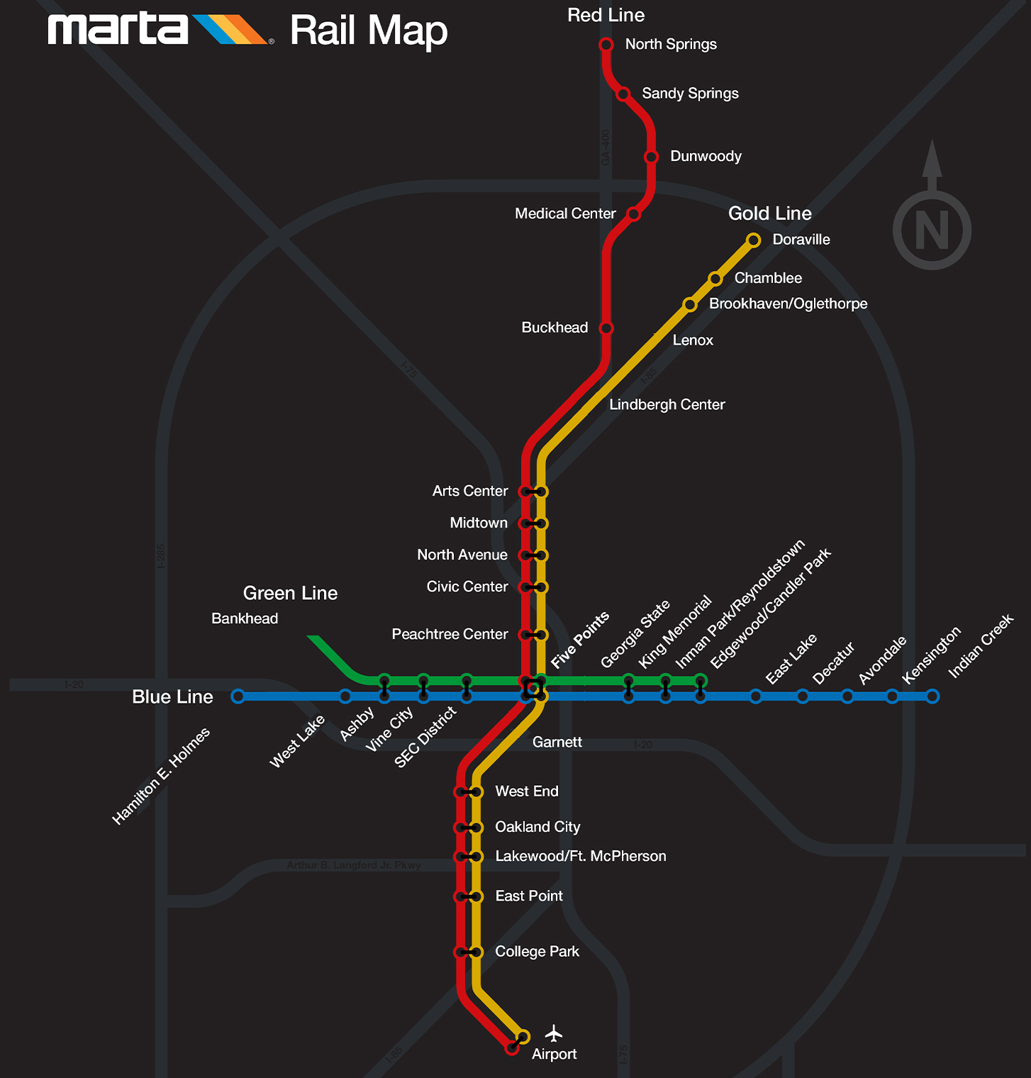 Train Stations Map